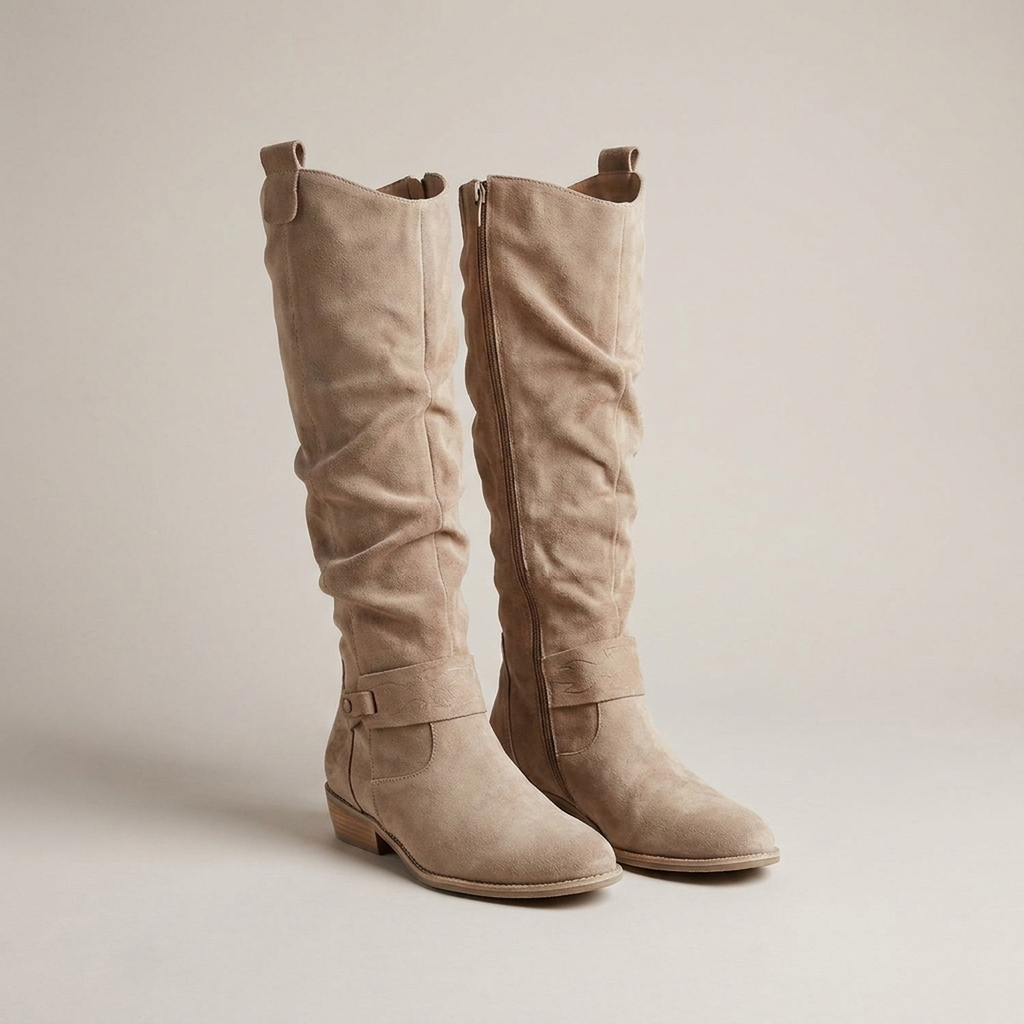 WIDE-FIT KNEE HIGH BOOTS FOR WOMEN