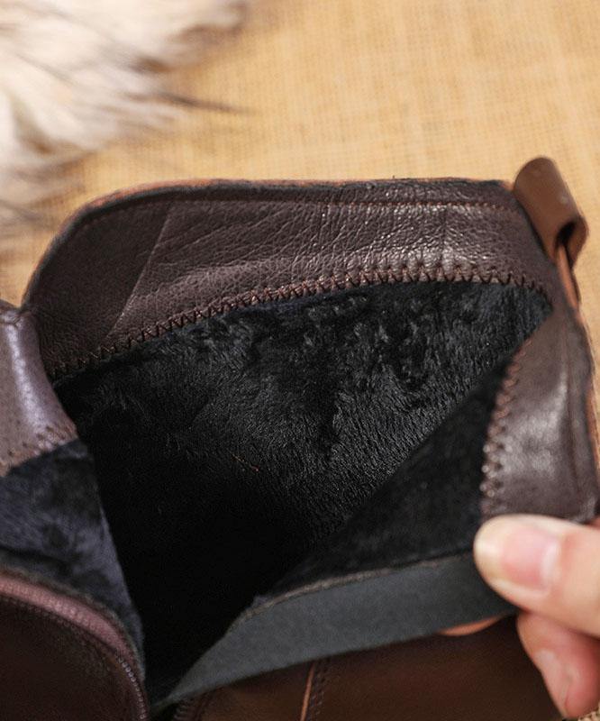 CHUNKY HEEL WINTER BOOT FOR WOMEN