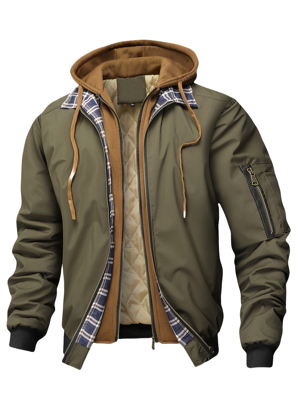HOODED PUFFER JACKET FOR MEN