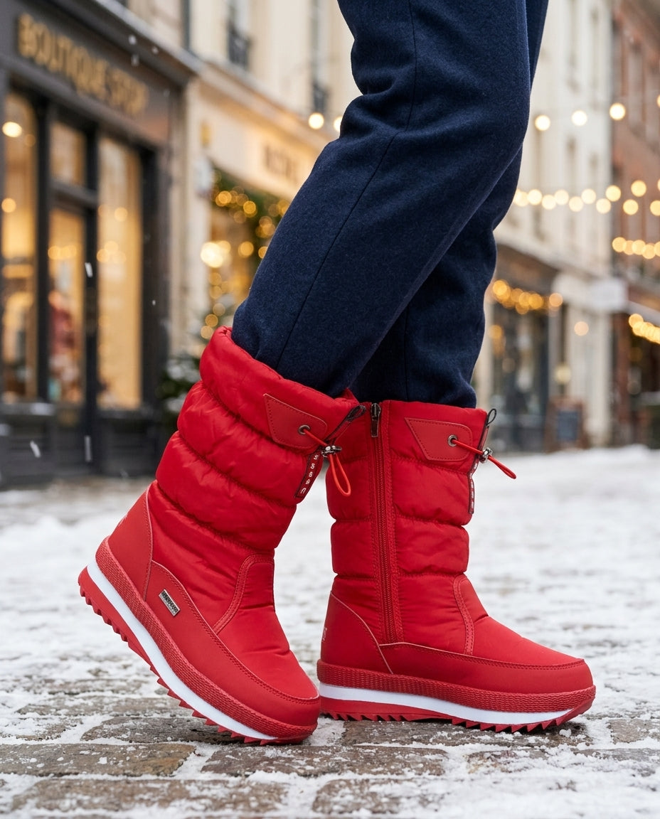 QUILTED SNOW BOOTS FOR WOMEN