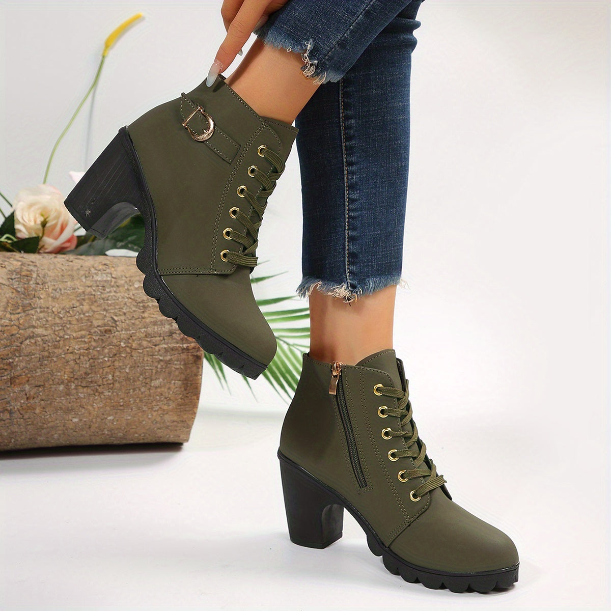 CHELSEA BOOT BLOCK HEEL FOR WOMEN