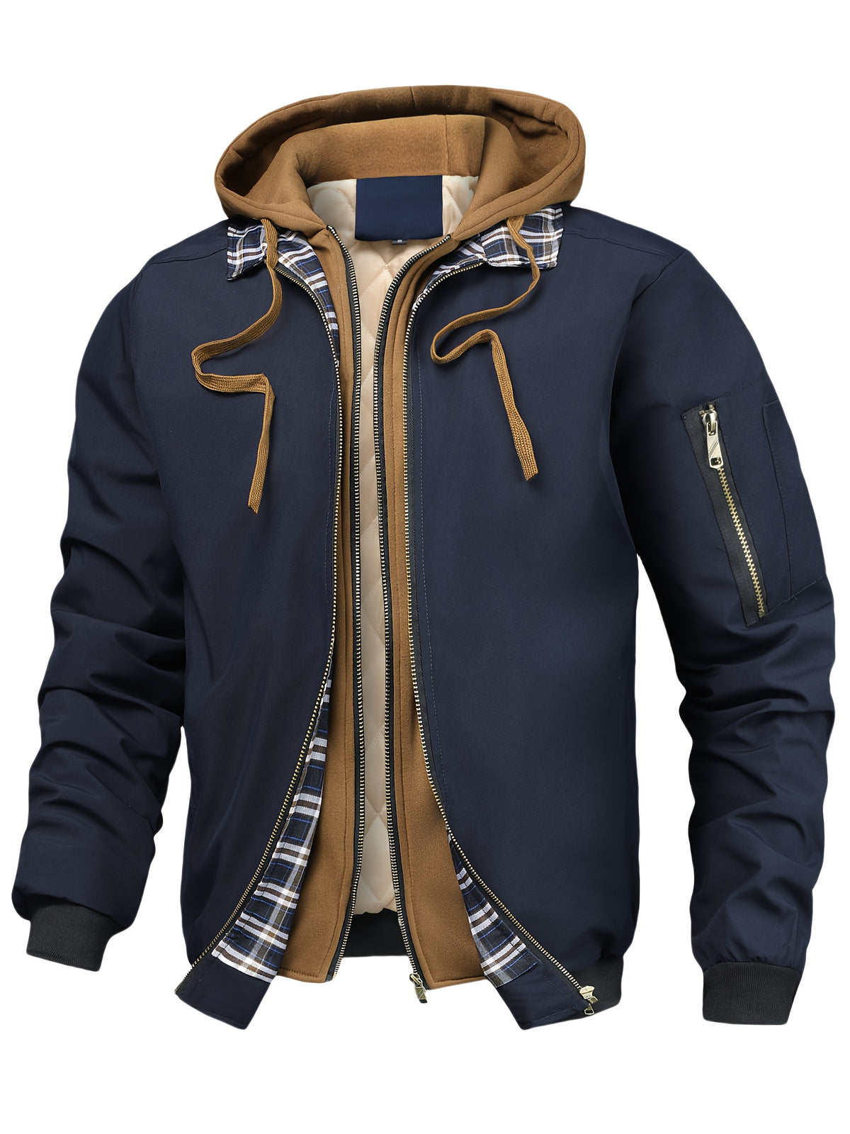 HOODED PUFFER JACKET FOR MEN