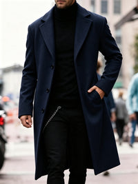 LONGLINE TRENCH COAT FOR MEN