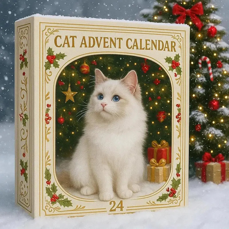 CAT ORNAMENT ADVENT CALENDAR – 24 ACRYLIC HANGING CATS