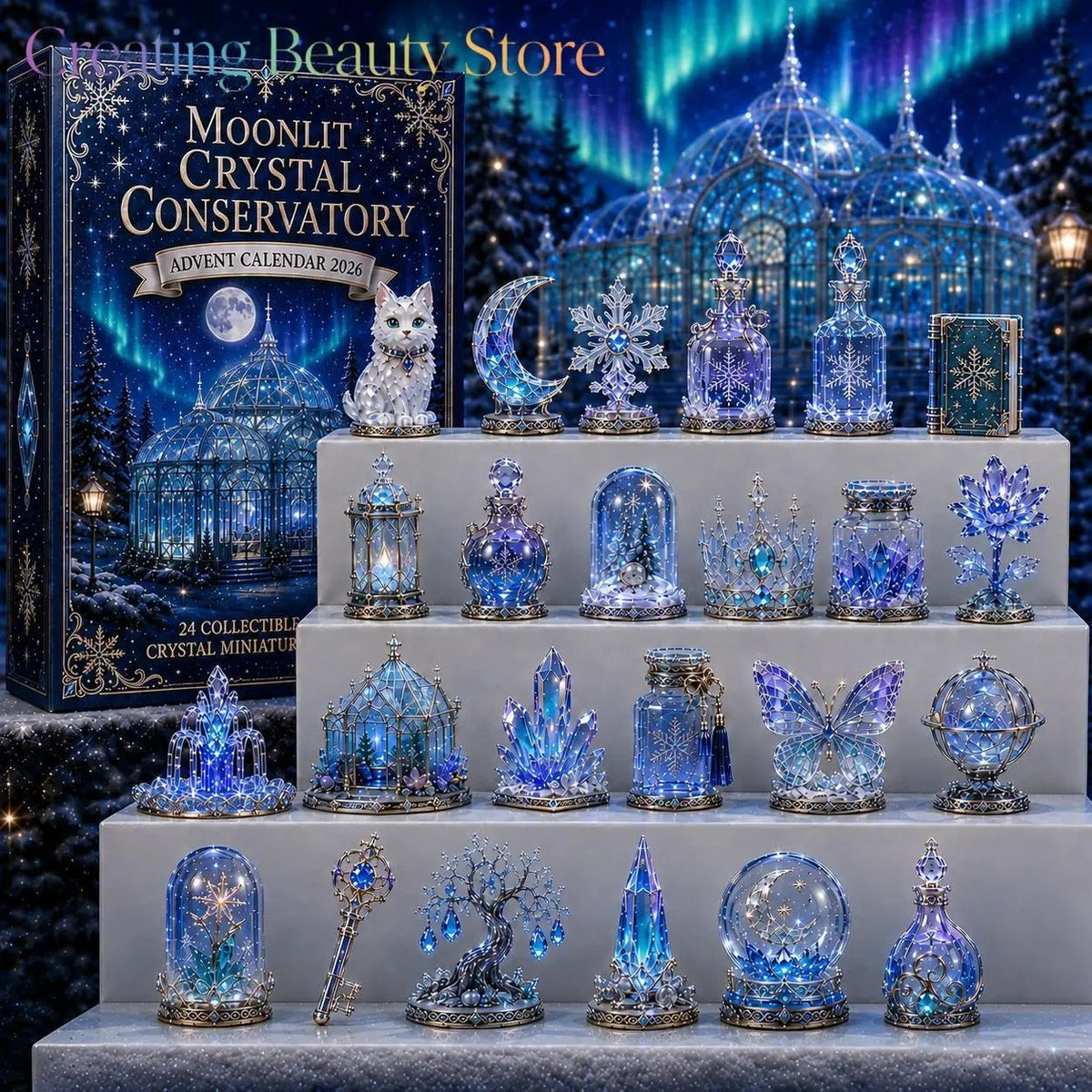 CRYSTAL FIGURINE ADVENT CALENDAR FOR WOMEN