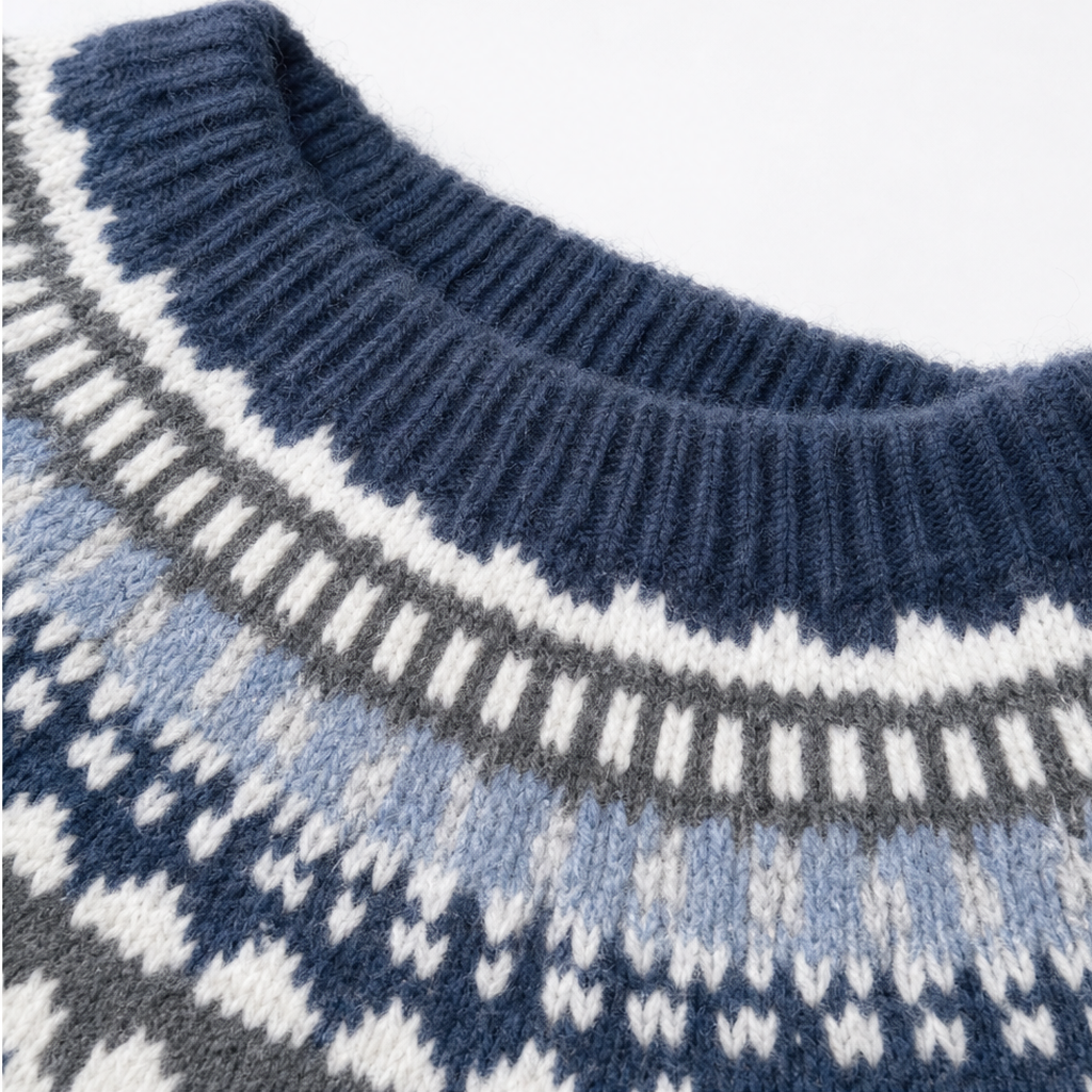 COLORBLOCK DROP-SHOULDER KNIT SWEATER FOR WOMEN