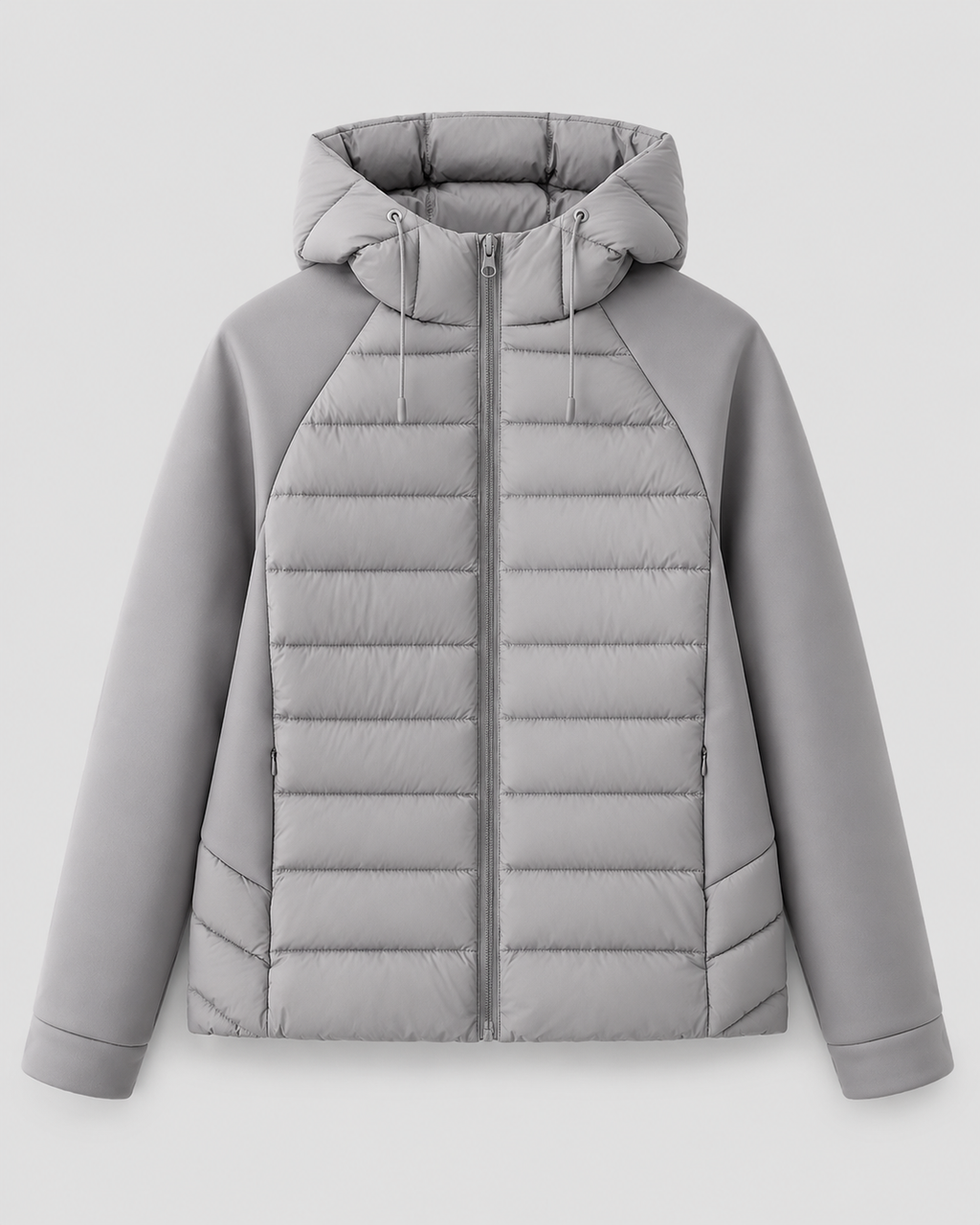 HOODED QUILTED PUFFER JACKET FOR WOMEN