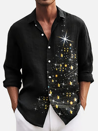PRINTED CHRISTMAS BLOUSE FOR MEN