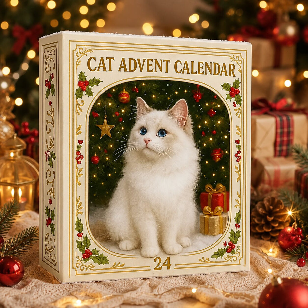 CAT ADVENT CALENDAR – 24 MINIATURE CAT FIGURES