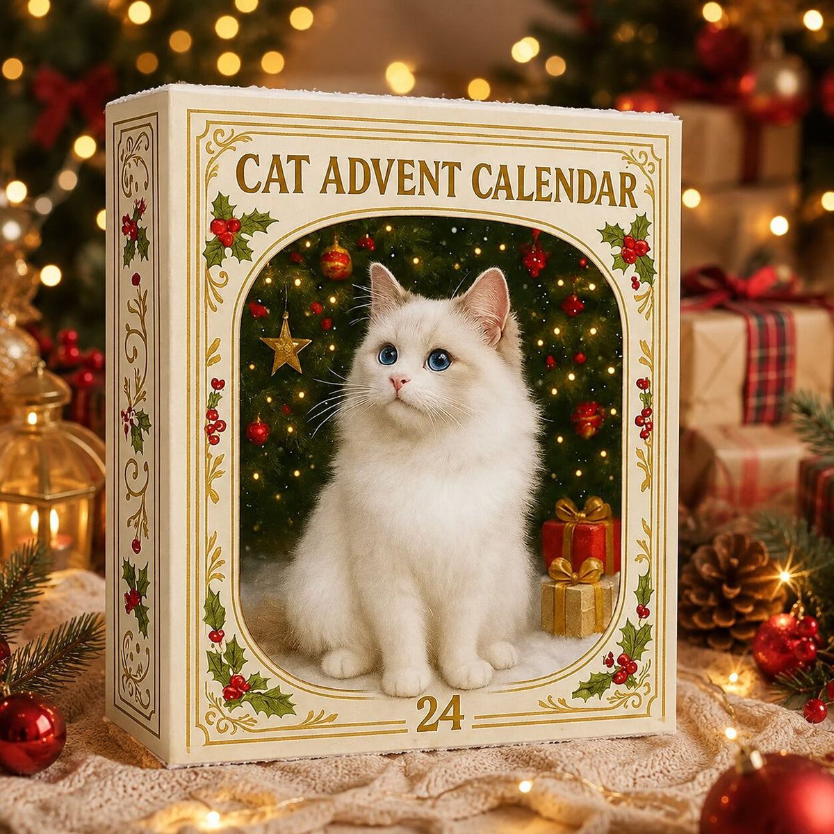 CAT ADVENT CALENDAR – 24 MINIATURE CAT FIGURES