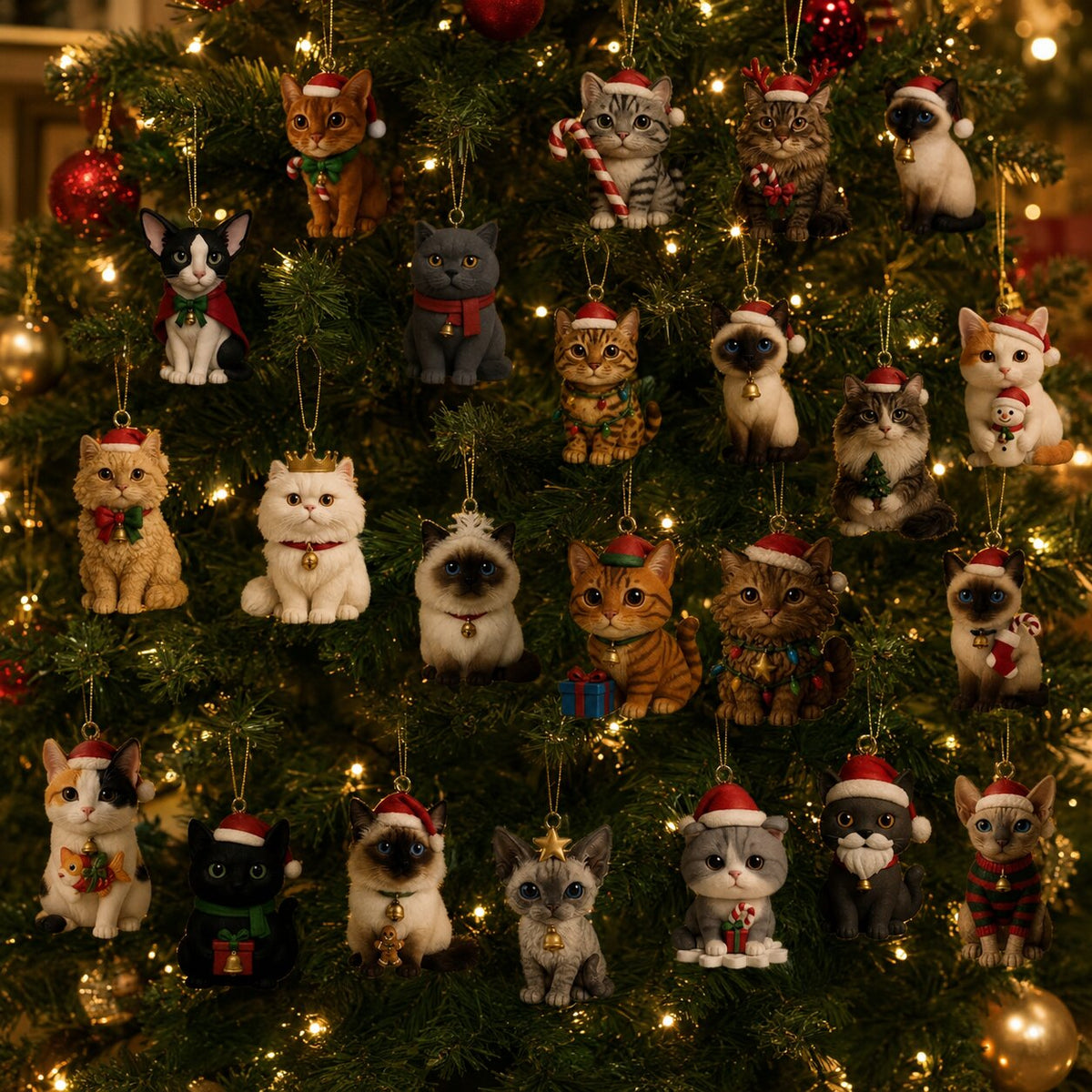 CAT ADVENT CALENDAR – 24 MINIATURE CAT FIGURES