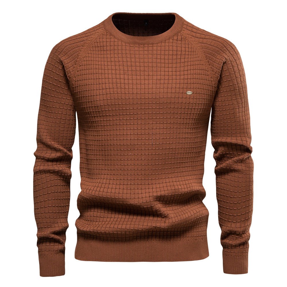 TEXTURED KNIT SWEATER FOR MEN