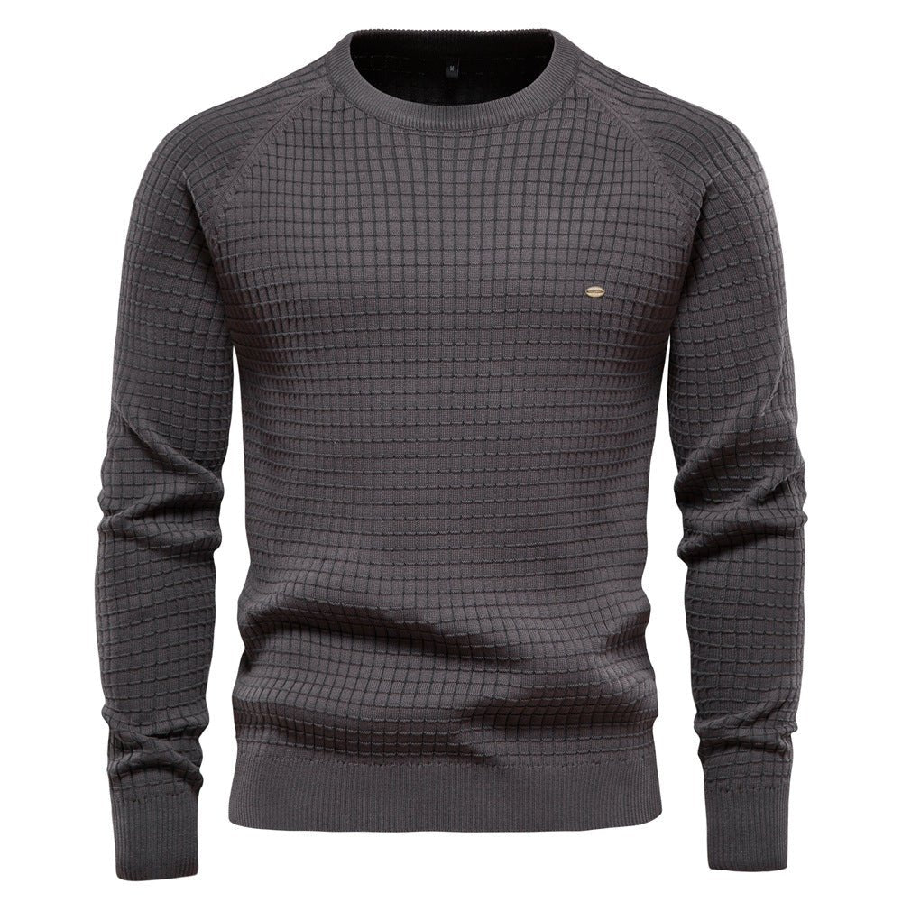TEXTURED KNIT SWEATER FOR MEN