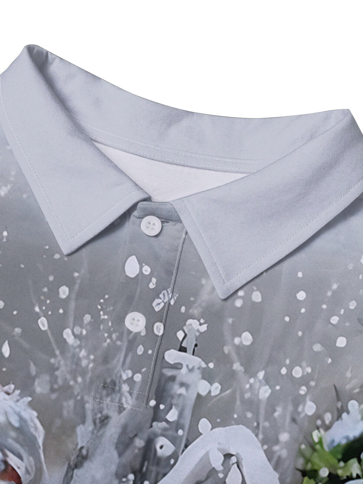 HOLIDAY PRINT CHRISTMAS BLOUSE FOR MEN