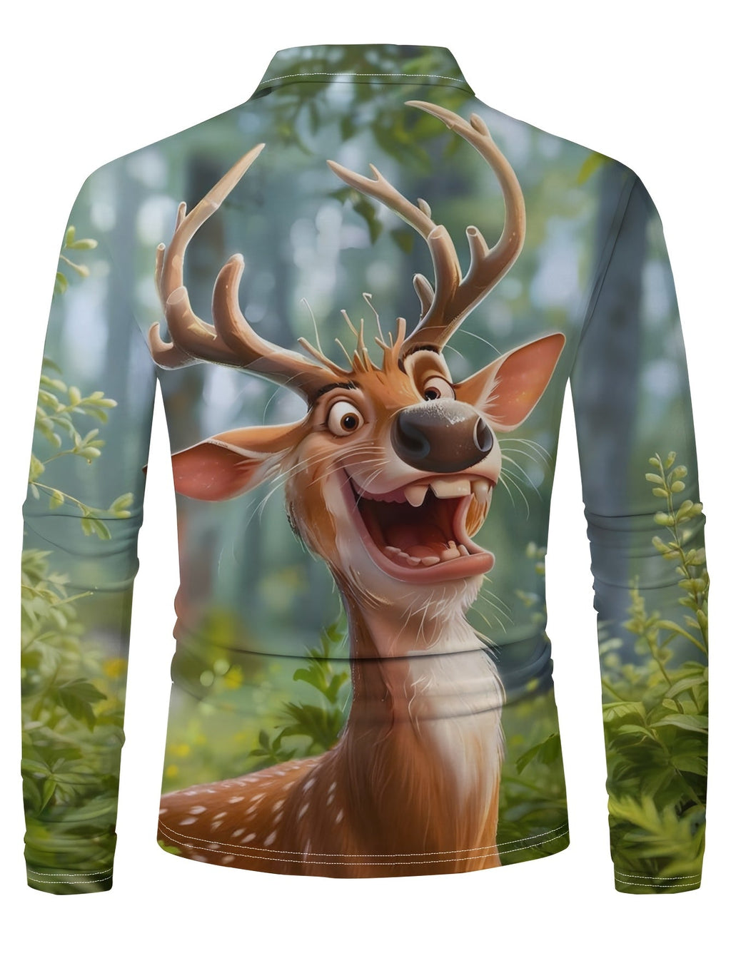 PRINTED CHRISTMAS BLOUSE FOR MEN