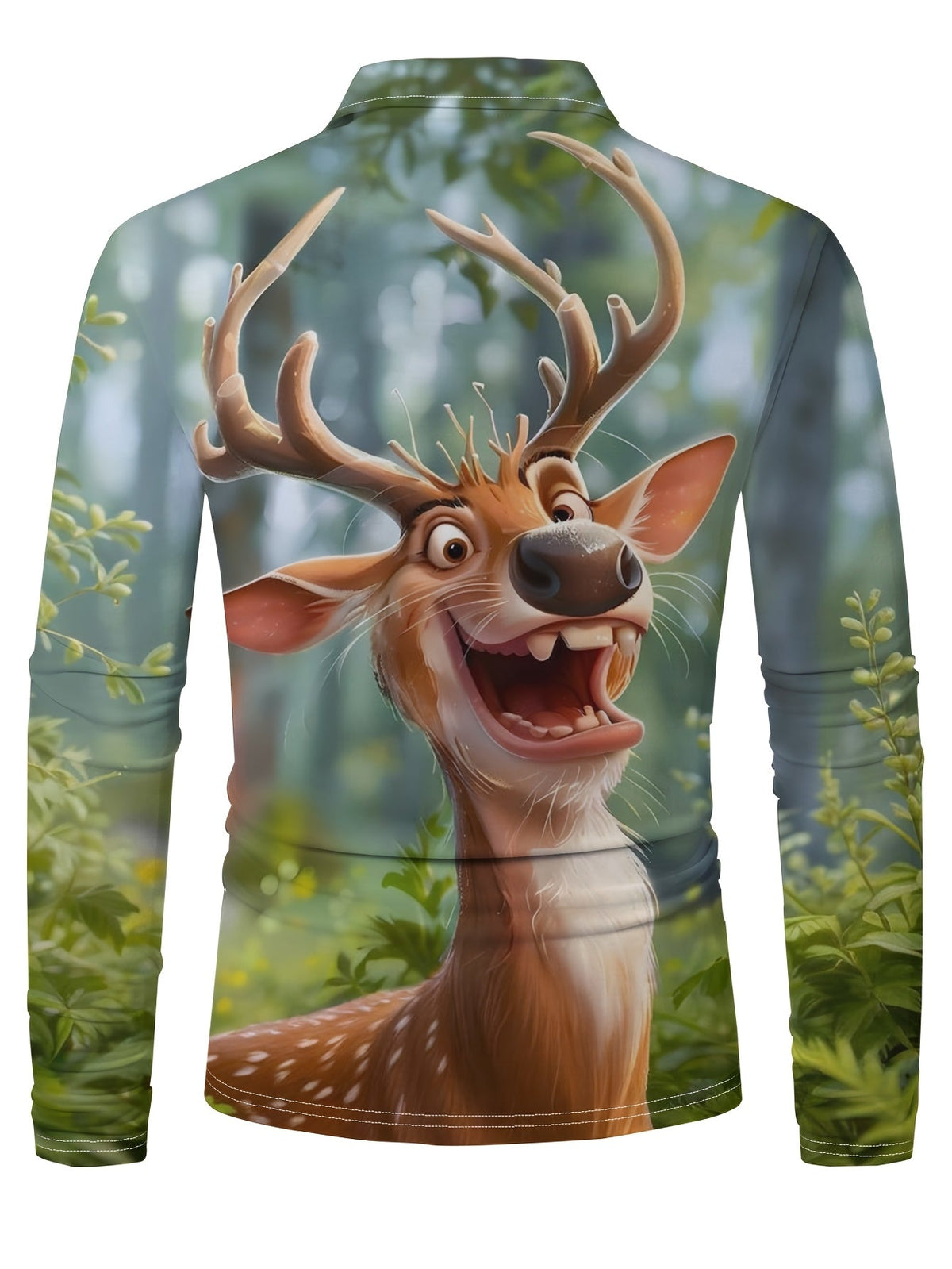 PRINTED CHRISTMAS BLOUSE FOR MEN