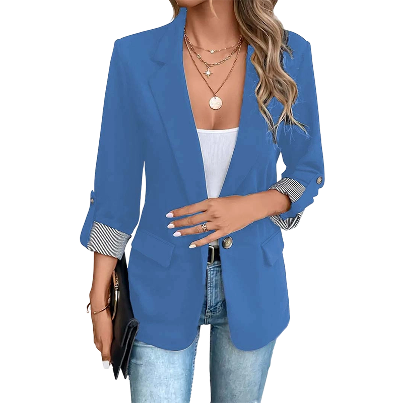 STRUCTURED NOTCH LAPEL BLAZER FOR WOMEN