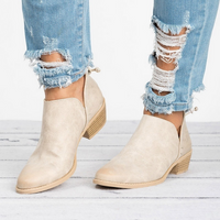 LOW BLOCK HEEL CHELSEA BOOTS FOR WOMEN