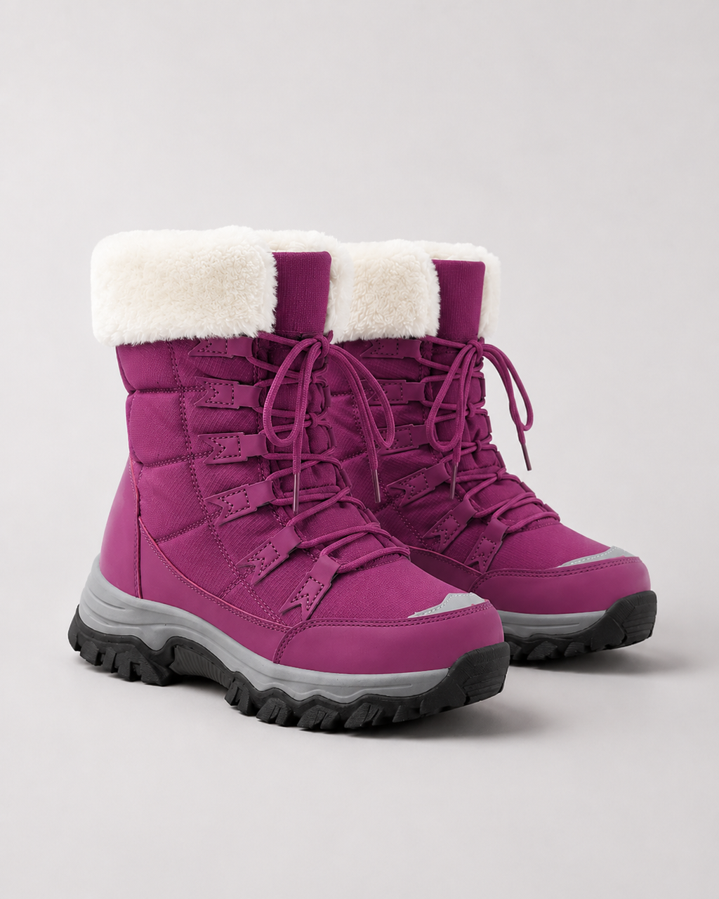 LACE-UP LINED SNOW BOOT FOR WOMEN